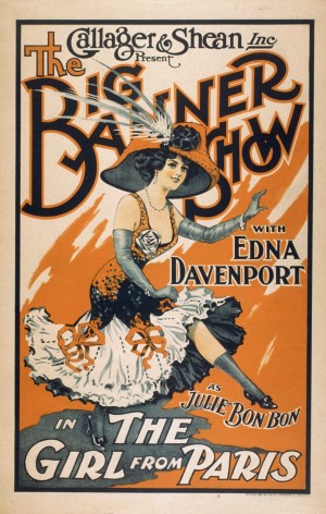 The Girl From Paris Vintage Theater Poster